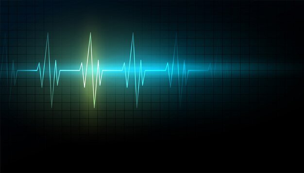 Медицинская наука и здравоохранение фон с линией сердцебиения