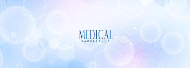 医学と医療の青いバナー