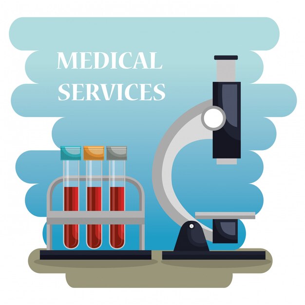 Free vector medical service set icons