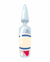 Free vector medical vial bottle isolated illustration