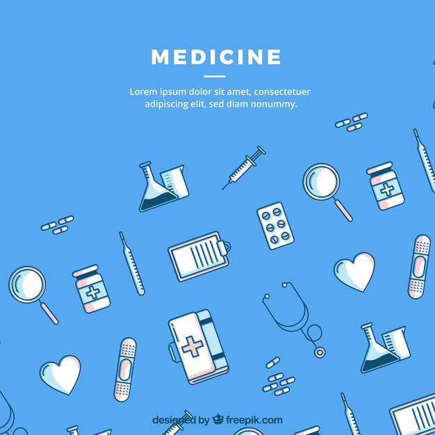 Medicine elements background 