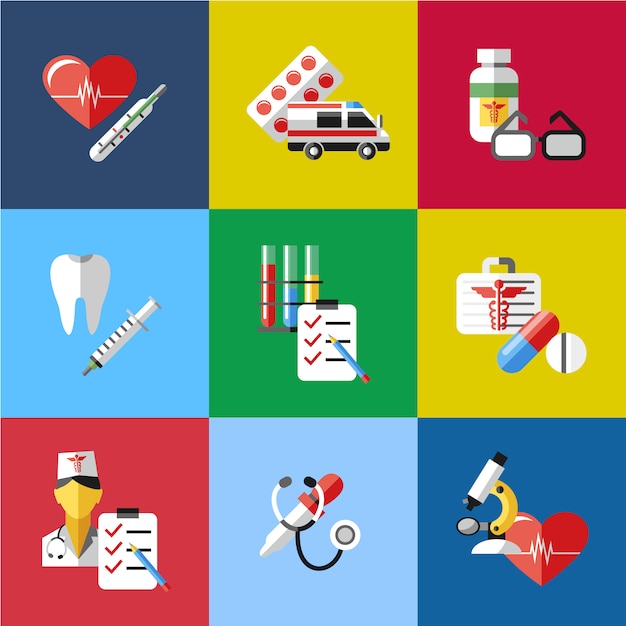 Free vector medicine elements collection