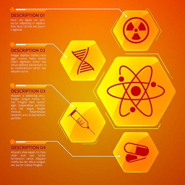 Free vector medicine orange