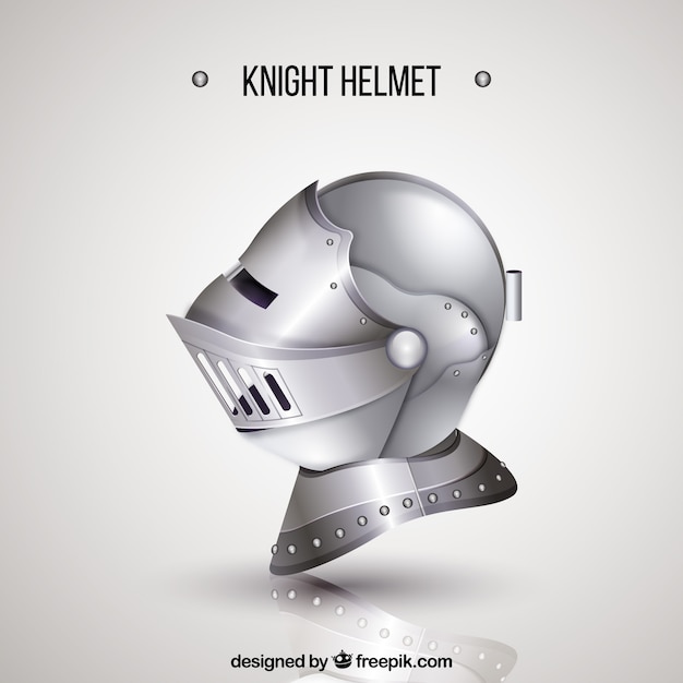 Medieval helmet with realistic style