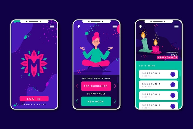 Meditation App Interface