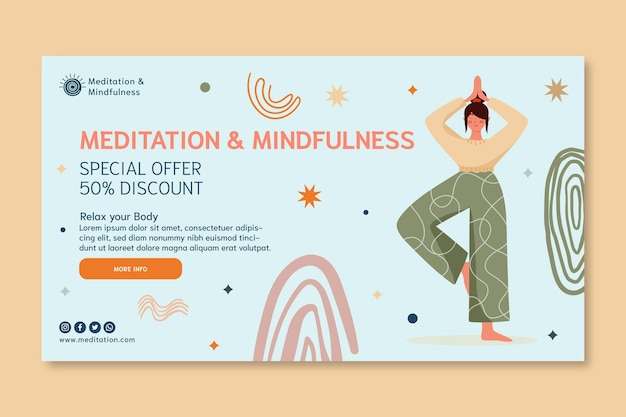 Meditation And Mindfulness Banner