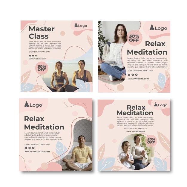 Meditation and mindfulness instagram posts