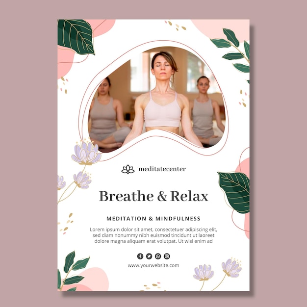 Meditation and mindfulness poster