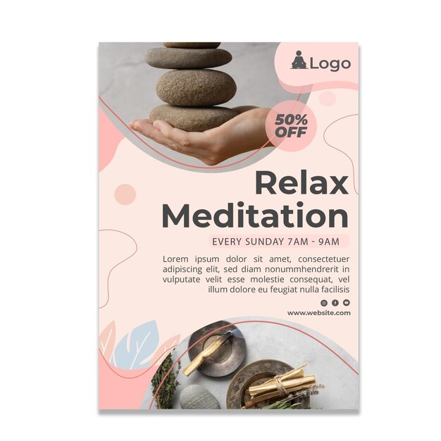 Meditation and mindfulness poster