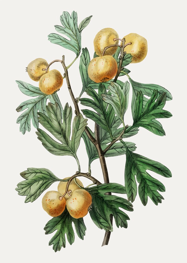 Free Vector mediterranean medlar