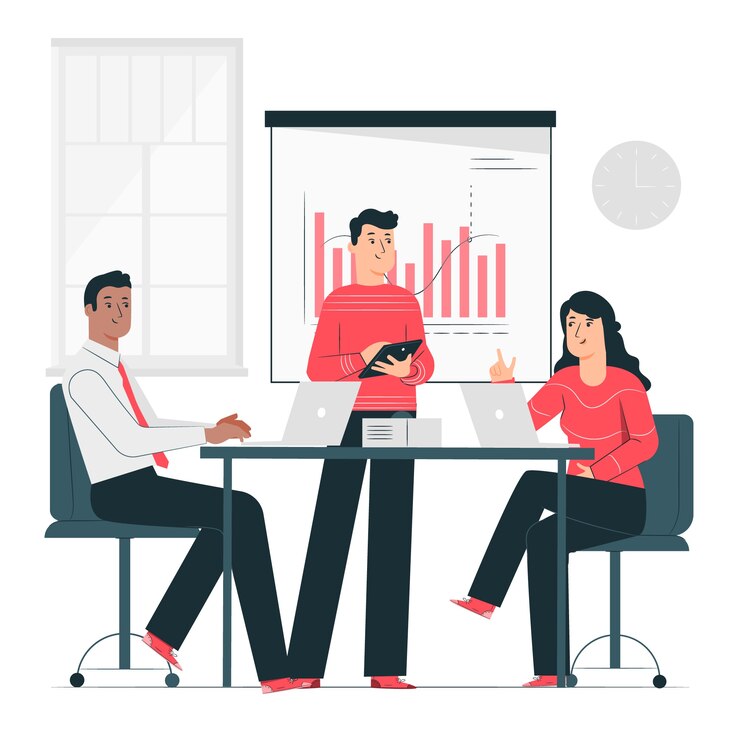 Free Vector meeting concept illustration