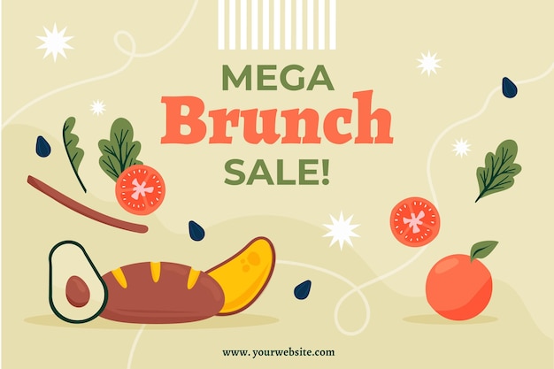 Mega brunch sale template