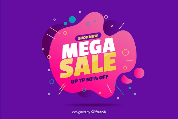 Mega sale abstract background
