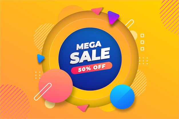 Mega sale background