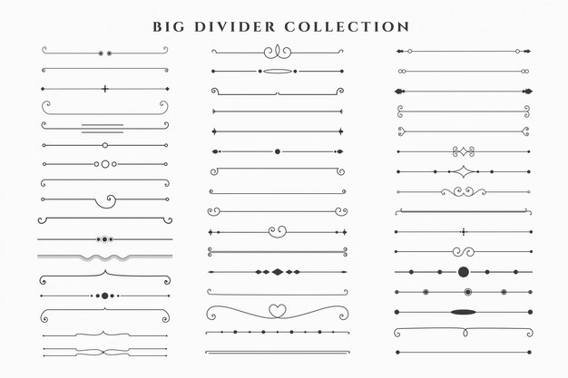 Mega set of floral dividers frames collection