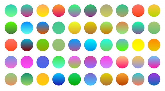 Free vector mega set of vibrant colorful gradients