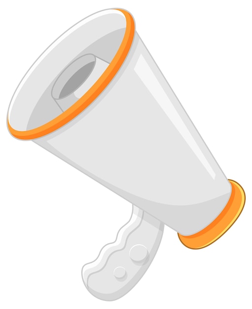 A megaphone object on white background