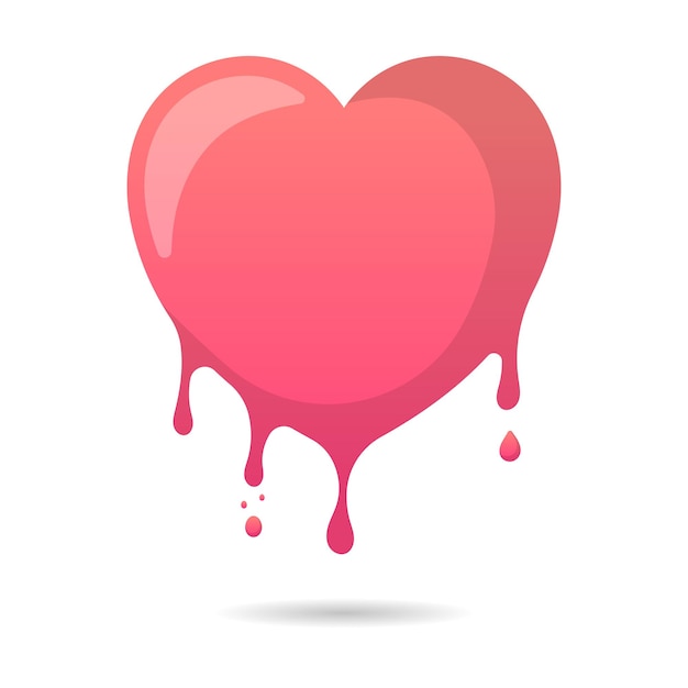 Free vector melting heart gradient