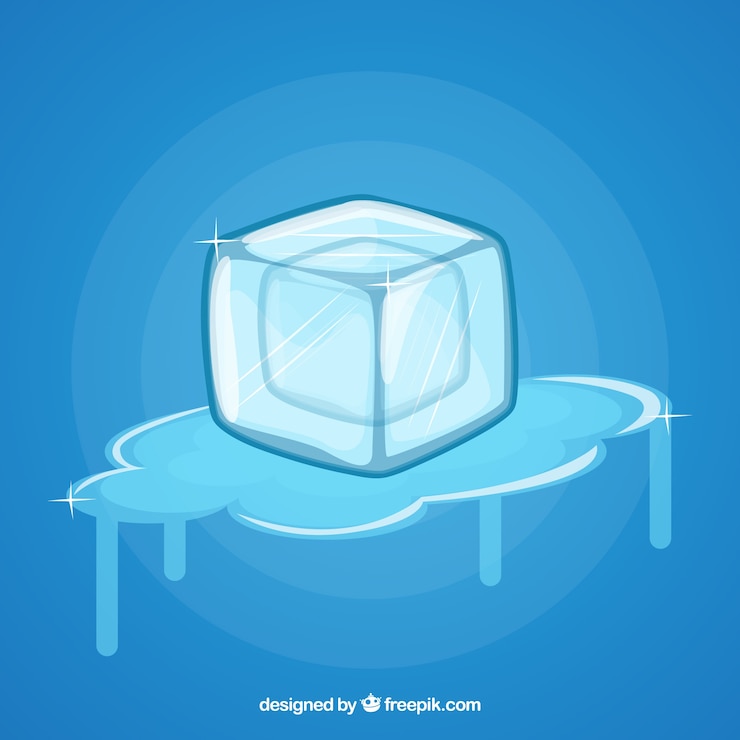 免費 Vector 融化冰立方體的背景