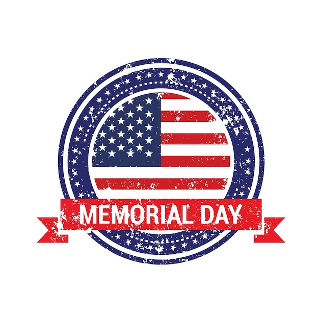 Memorial day badge design