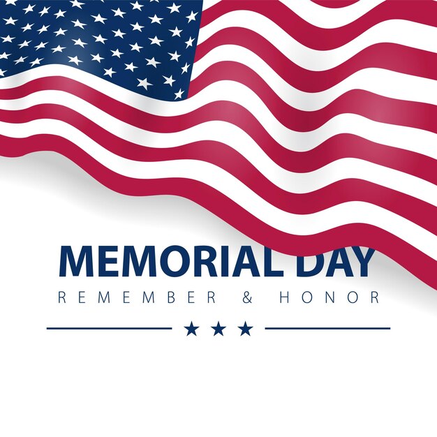 Premium Vector Memorial Day Veteran United States Of America Remember Usa Flag