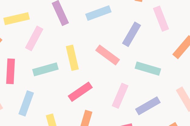 Memphis background seamless pattern  in cute pastel sprinkle