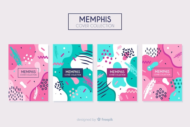 Collezione di copertine memphis