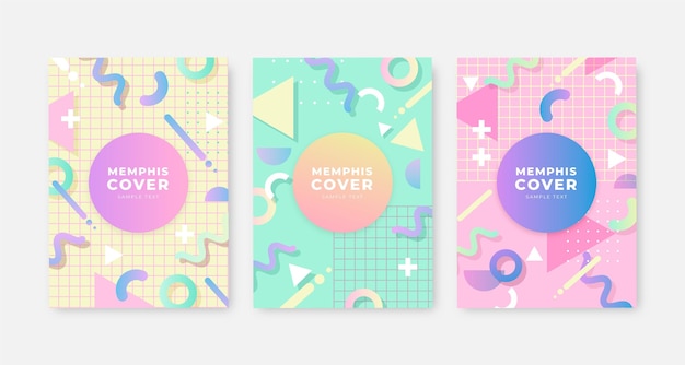 Memphis design cover collection