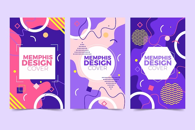 Memphis design cover collection