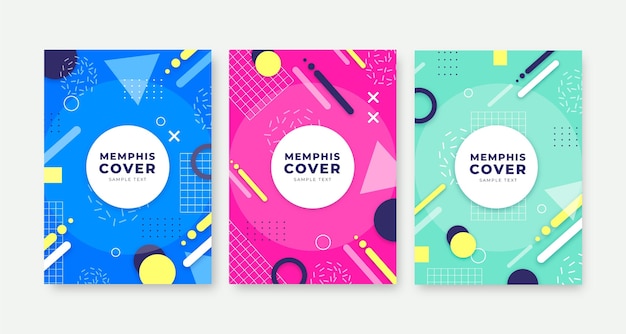 Обложка memphis design