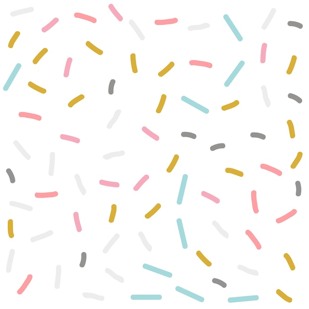 Memphis or falling confetti style pattern background