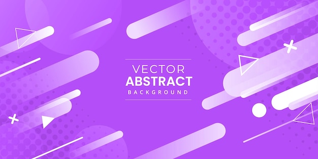 Free vector memphis lilac purple mono multipurpose abstract background banner