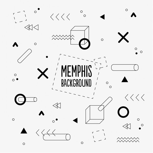Memphis pattern background