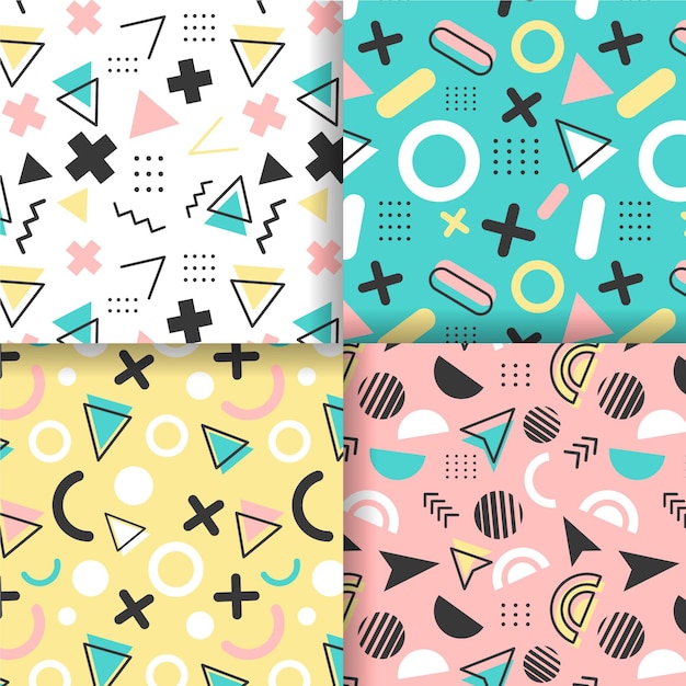 Memphis pattern collection concept