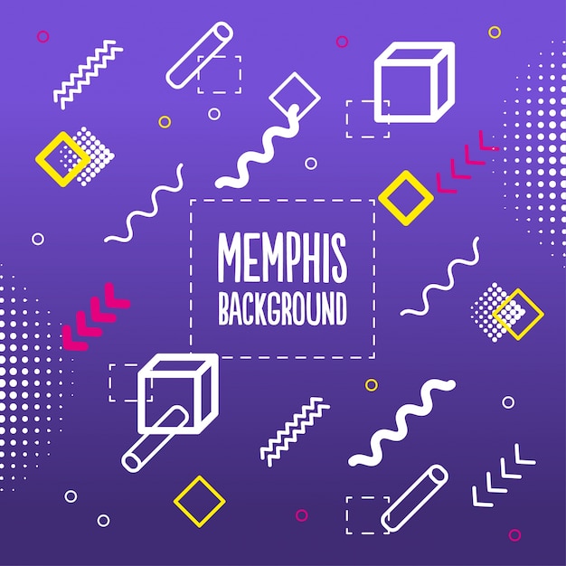 Memphis style background