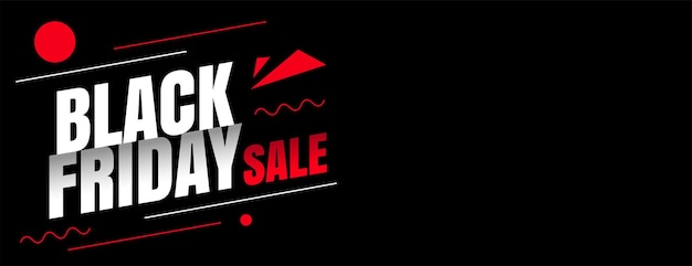 Memphis style black friday sale banner