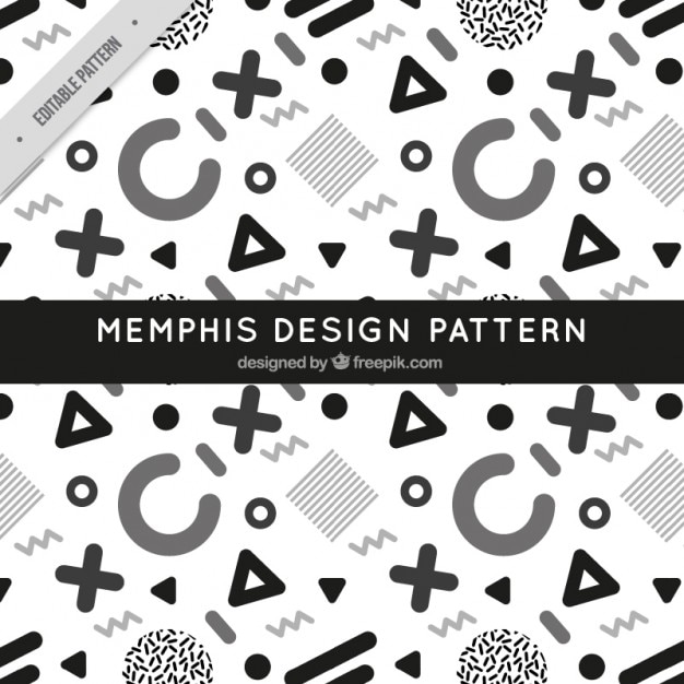 Memphis style pattern