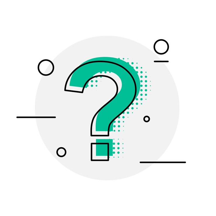 Free Vector memphis style web help and support question mark sign template design