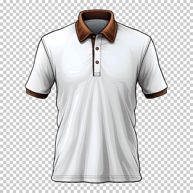 Free vector men polo shirt mockup with vector outline for designing