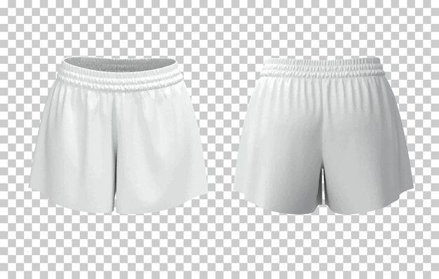 men's white short