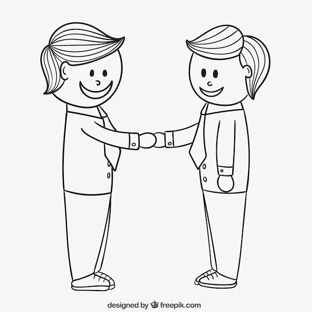 Men shaking hands