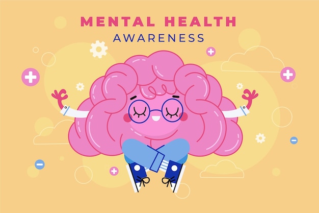 Free Vector mental health awareness concept