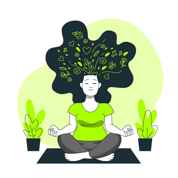 Free vector mental health concept illustration