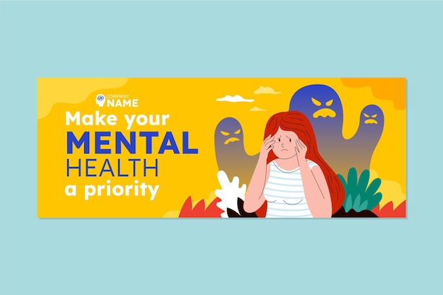 Mental health facebook cover