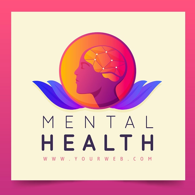 Mental health logo template