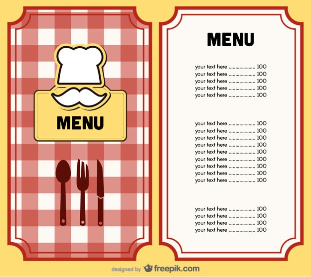 Menu cover design    vector