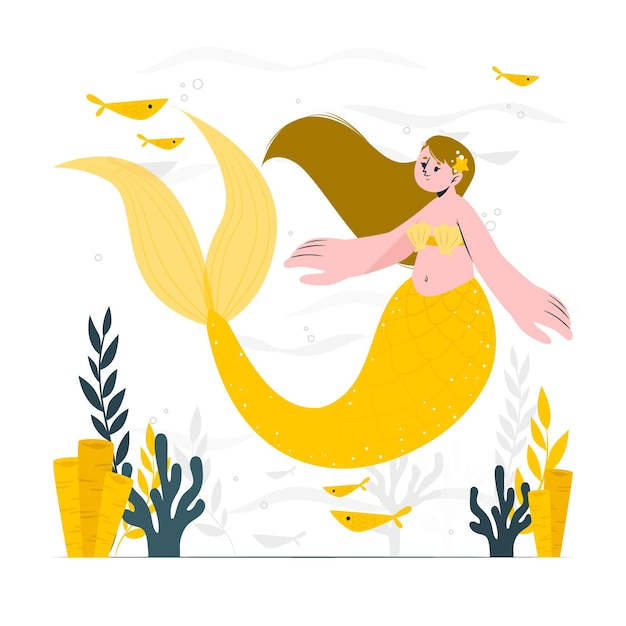 Mermaid concept illustration