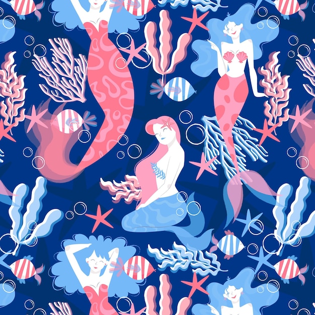 Mermaid pattern concept
