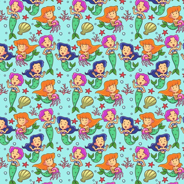 Mermaid pattern design