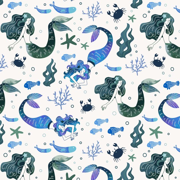 Mermaid pattern